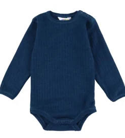 Joha Bodyer|Uld*Body l/æ - Uld - Rib - Mørk Turkis