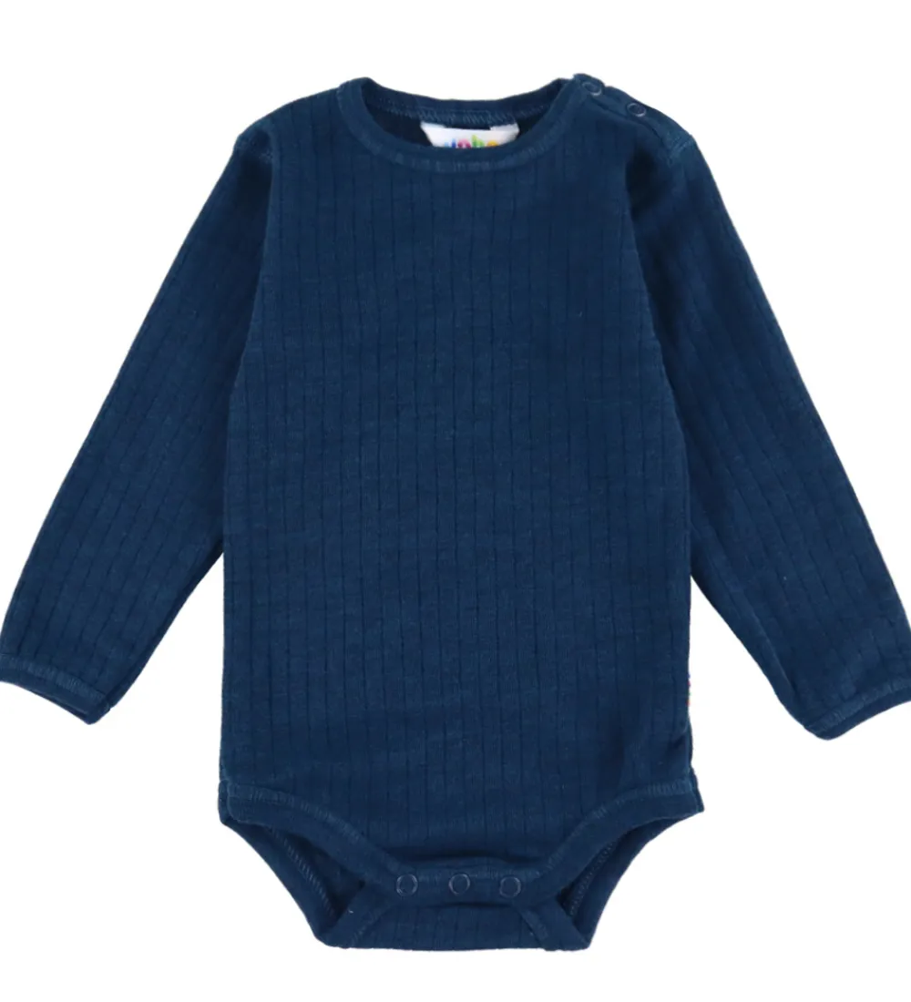 Joha Bodyer|Uld*Body l/æ - Uld - Rib - Mørk Turkis