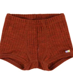 Joha Undertøj|Uld*Boxershorts - Uld - Rib - Rust
