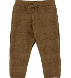 Bukser Og Jeans|Uld-Joha Bukser - Strik - Uld - Varm Brun