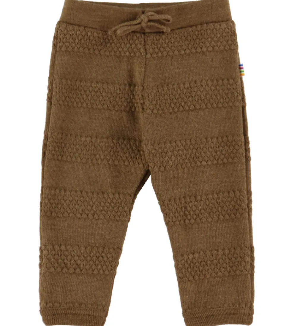 Bukser Og Jeans|Uld-Joha Bukser - Strik - Uld - Varm Brun