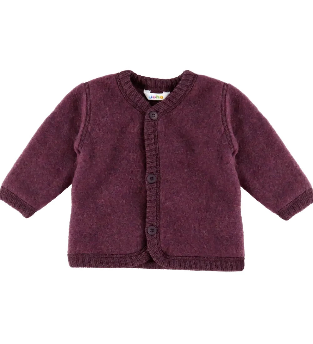 Cardigans|Uld-Joha Cardigan - Uld - Blomme
