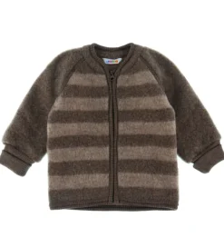 Joha Cardigans|Unisex-Tøj*Cardigan - Uld - Brun