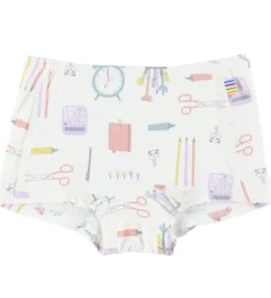 Undertøj|Pigetøj-Joha Hipster - 2-pak - Viskose/Bambus - Off White m. Print