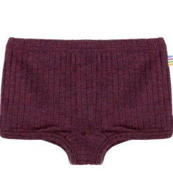 Undertøj|Uld-Joha Hipsters - Uld - Rib - Blomme
