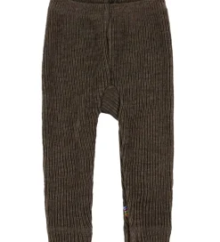 Bukser Og Jeans|Uld-Joha Leggings - Strik - Uld - Brun Meleret