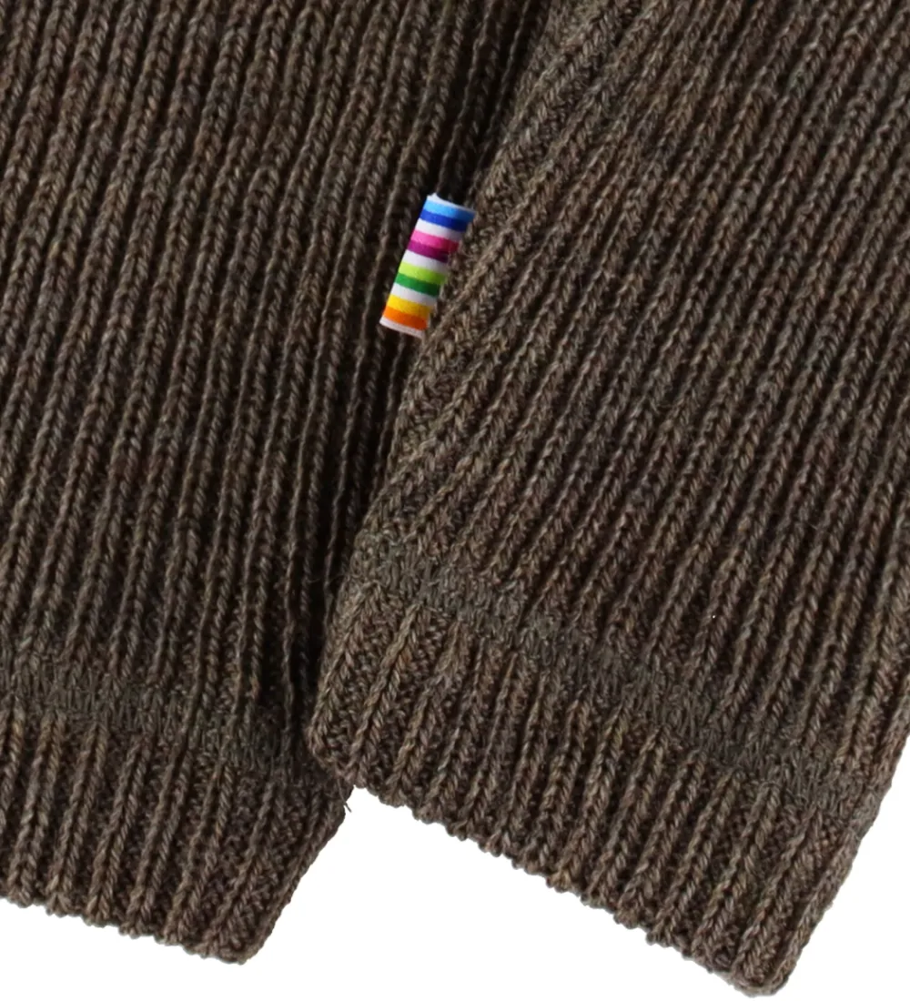 Bukser Og Jeans|Uld-Joha Leggings - Strik - Uld - Brun Meleret
