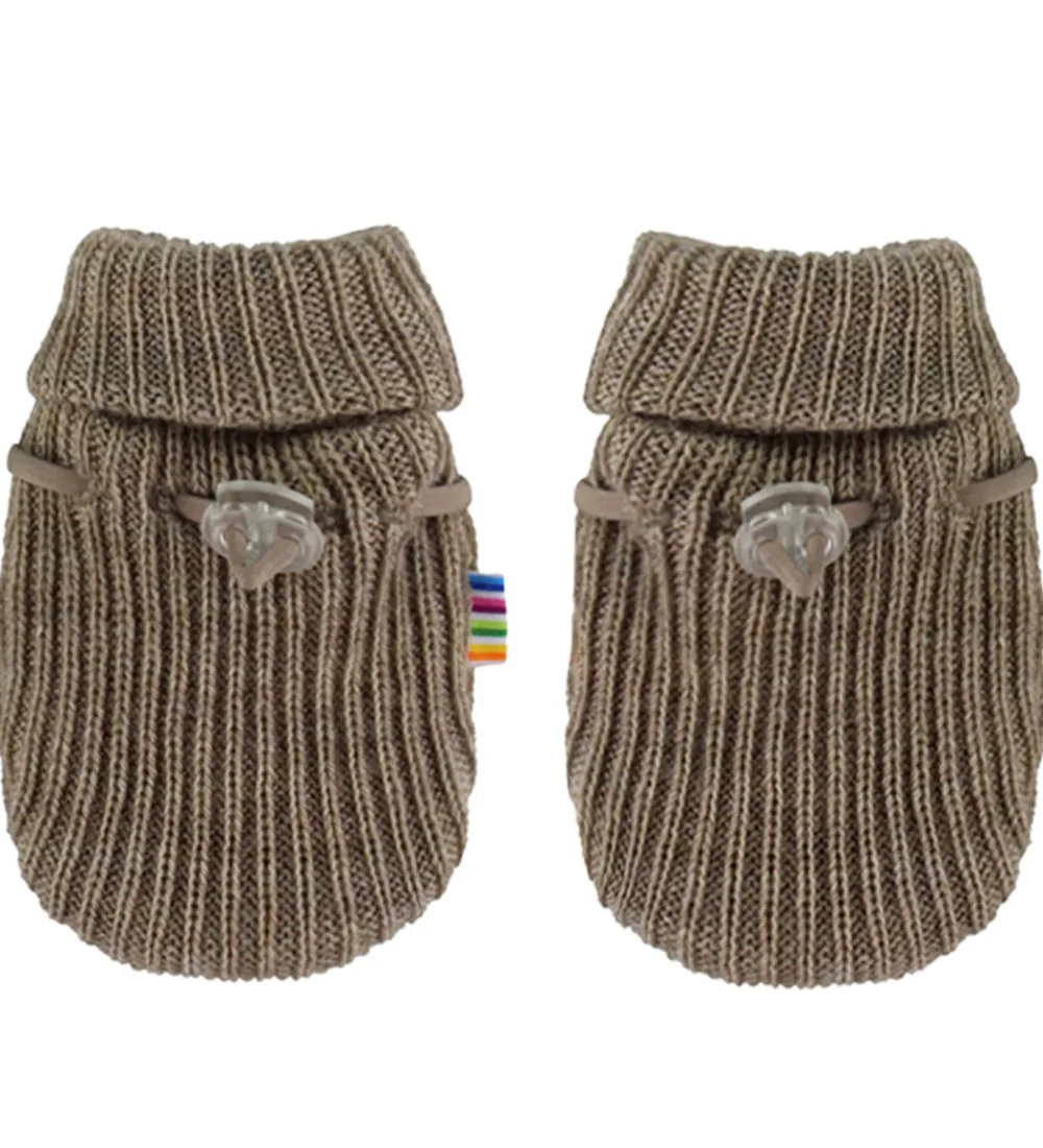 Handsker Og Luffer|Drengetøj-Joha Luffer - Uld - Strik - Beige Meleret