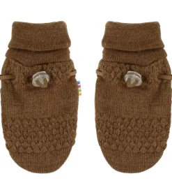Handsker Og Luffer|Unisex-Tøj-Joha Luffer - Uld - Strik - Varm Brun