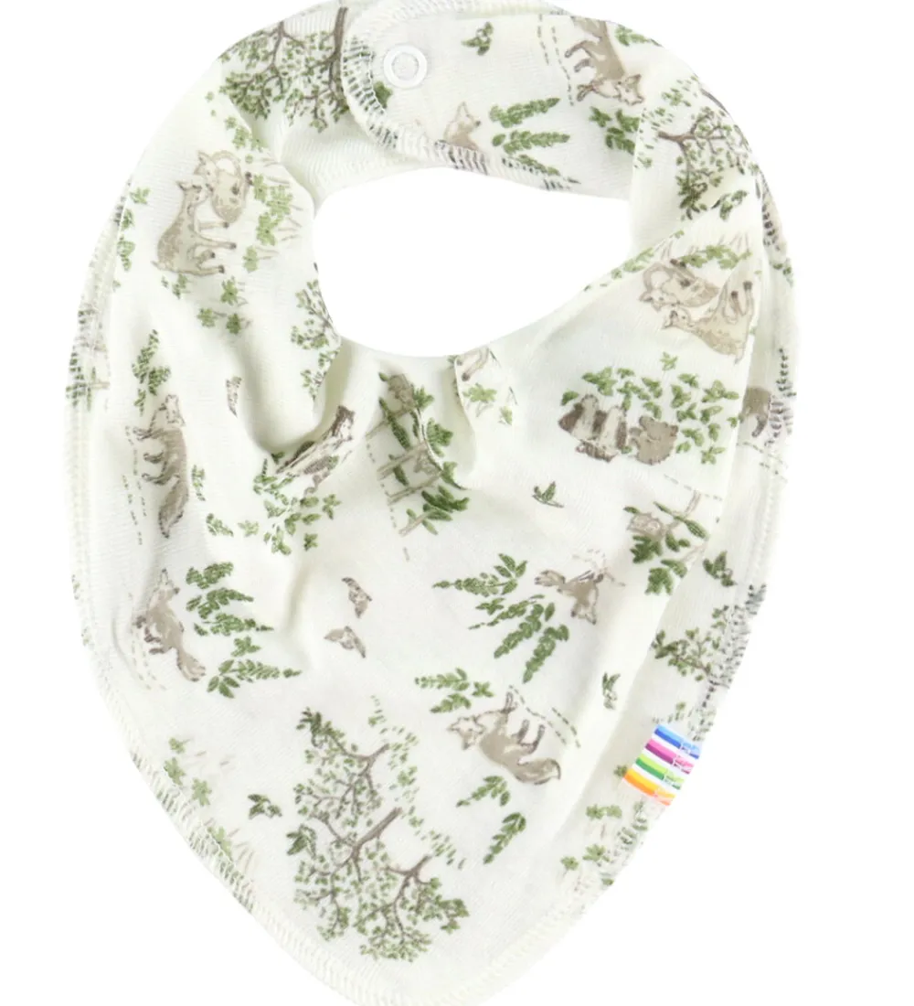 Savlesmække-Joha Savlesmæk - Uld/Silke - Off White m. Træer