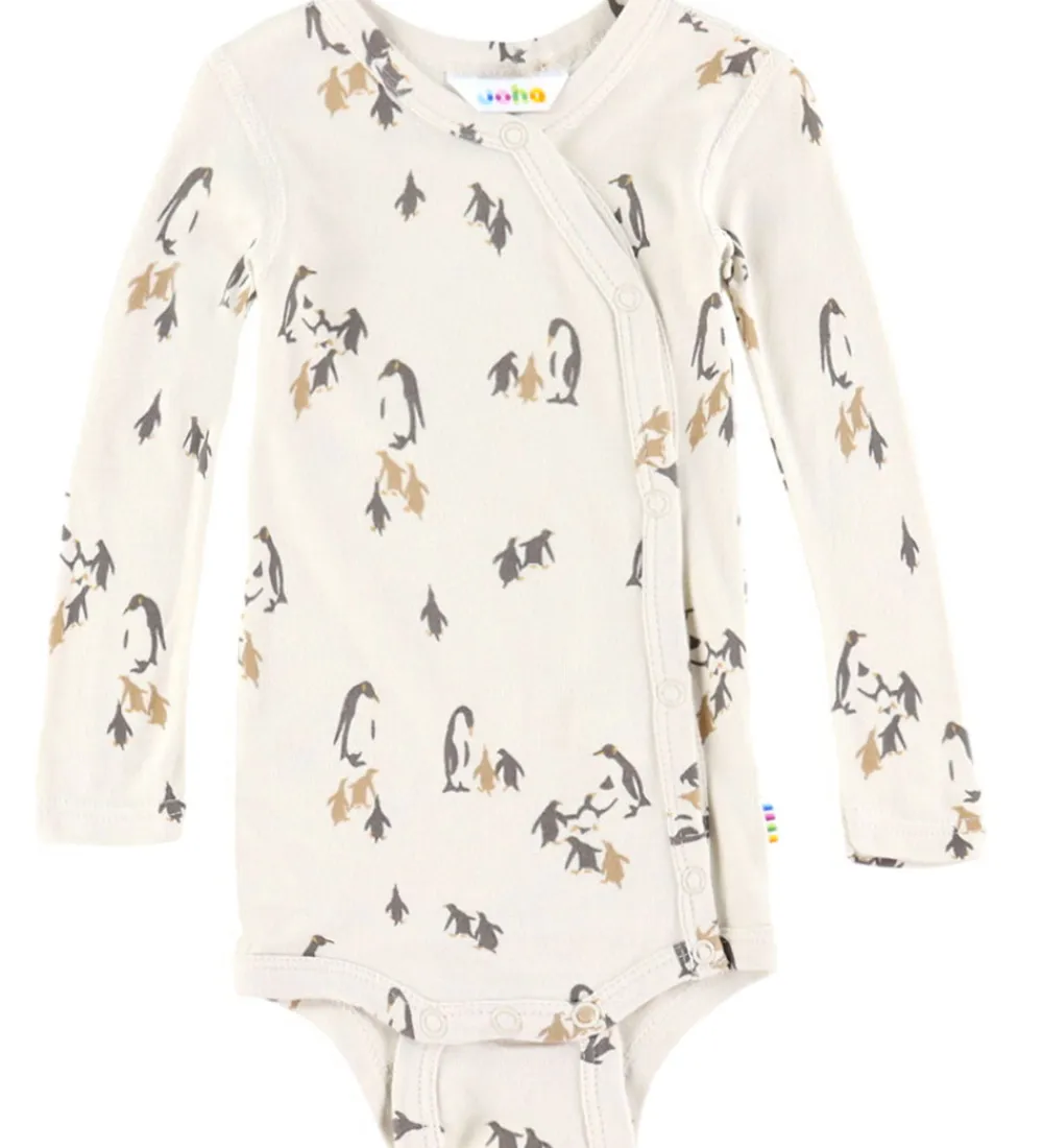 Bodyer|Unisex-Tøj-Joha Slå-om Body l/æ - Bambus - Lys Beige