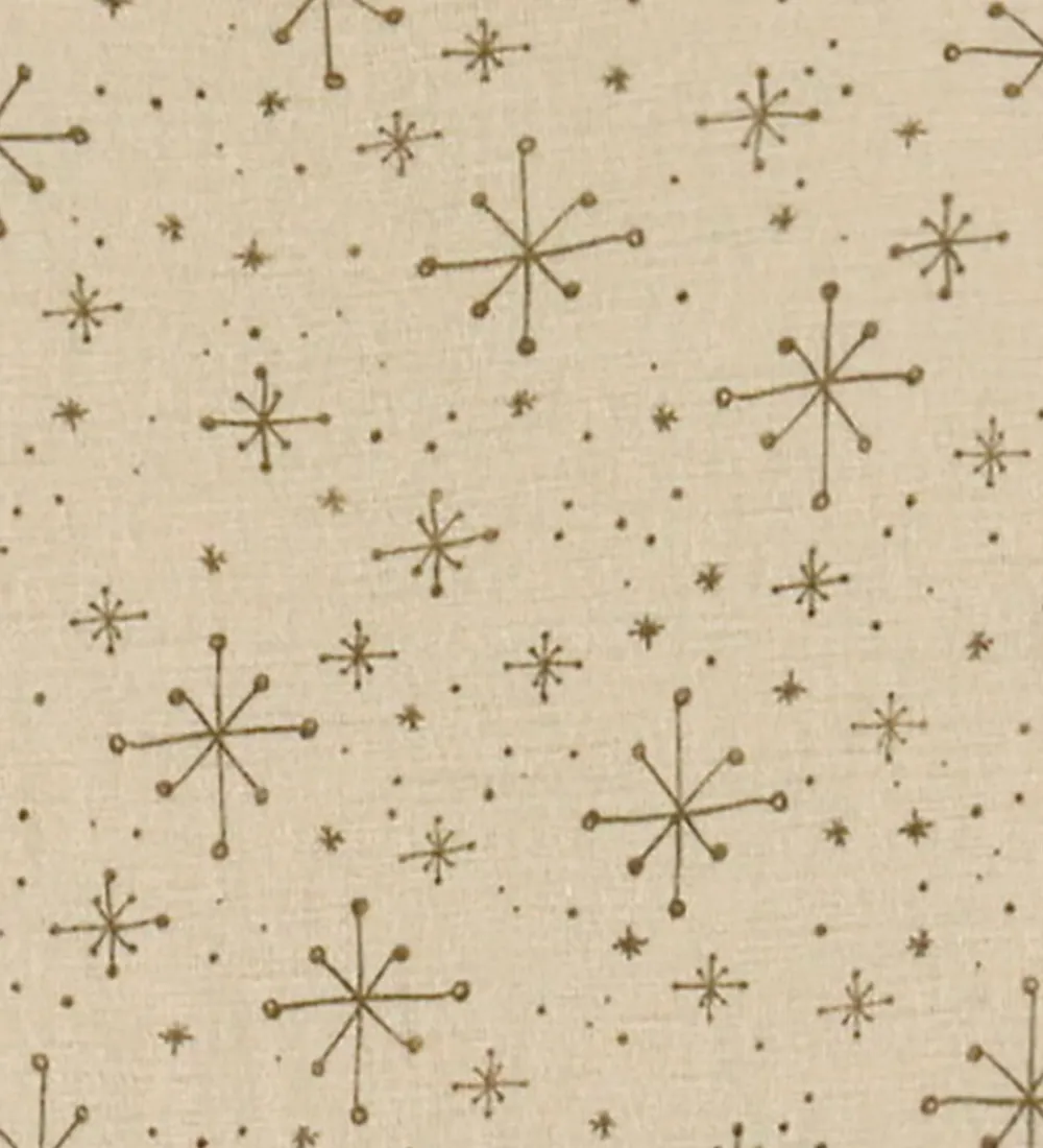 Tørklæder|Halsedisser-Joha Tube - Uld - Beige m. Stjerner