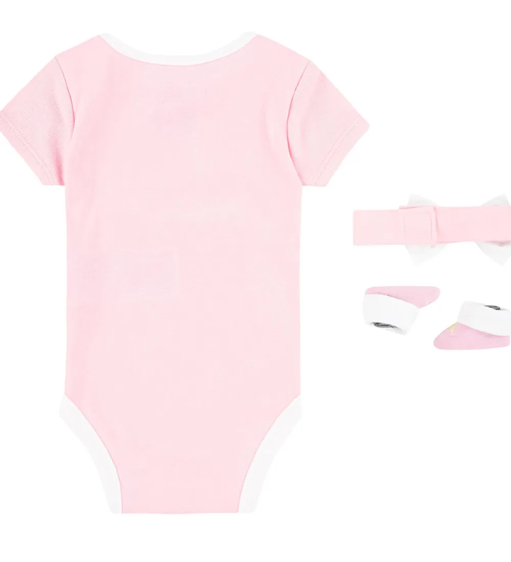 Jordan Hårbånd*Gaveæske - Futter/Hue/Body k/æ - Rosa/Hvid