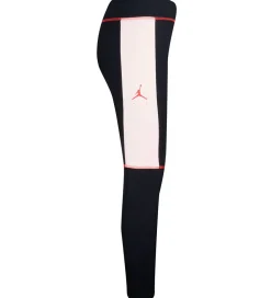 Jordan Træningsbukser|Gymnastiktøj*Leggings - Big Jumpman X Nike - Sort m. Rosa/Neon