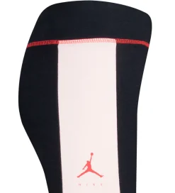 Jordan Træningsbukser|Gymnastiktøj*Leggings - Big Jumpman X Nike - Sort m. Rosa/Neon