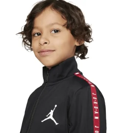 Træningssæt-Jordan Træningssæt - Cardigan/Sweatpants - Sort m. Rød
