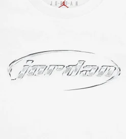 T-Shirts-Jordan T-shirt - Hvid m. Sølv