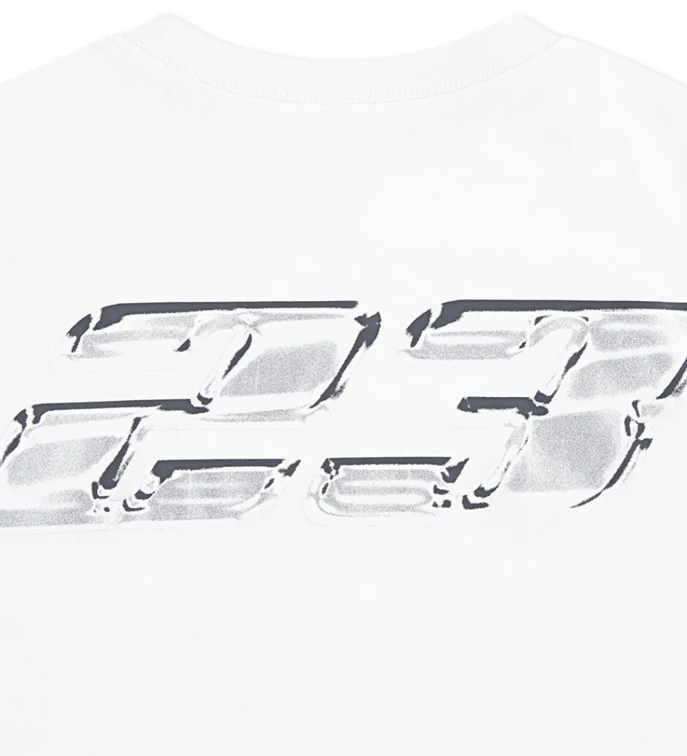 T-Shirts-Jordan T-shirt - Hvid m. Sølv