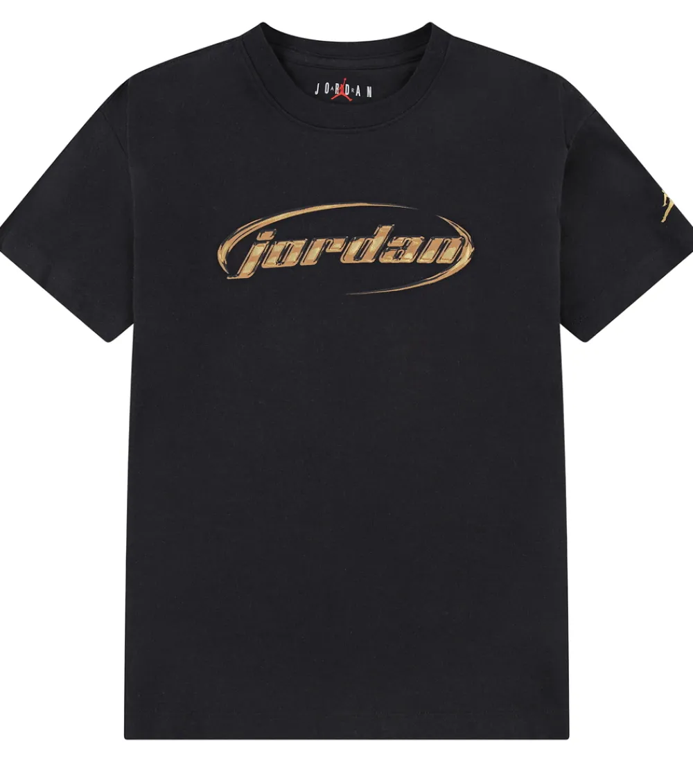 Jordan T-Shirts*T-shirt - Sort m. Guld