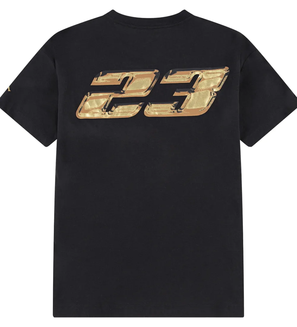 Jordan T-Shirts*T-shirt - Sort m. Guld