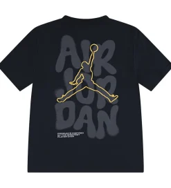 T-Shirts-Jordan T-shirt - Sort m. Guld