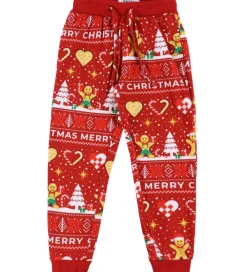 Nattøj-Jule-Sweater s Nattøj - 2-Delt - Christmas Cookie - Rød