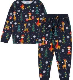 Nattøj-Jule-Sweater s Nattøj - 2-Delt - Christmas Giraffes