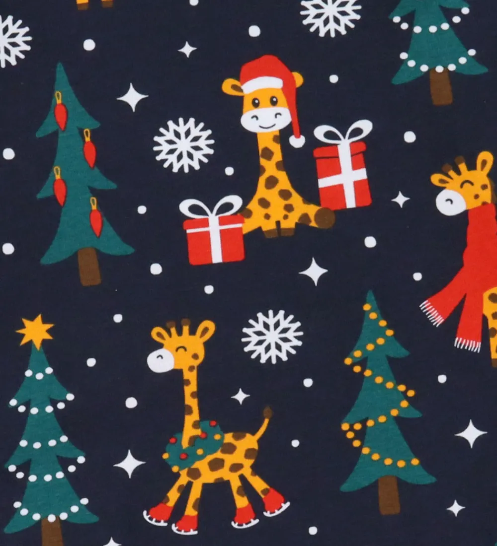 Nattøj-Jule-Sweater s Nattøj - 2-Delt - Christmas Giraffes
