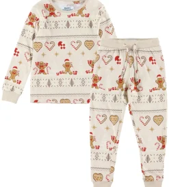 Jule-Sweater Nattøj*s Nattøj - 2-Delt - Christmas Cookie - Beige