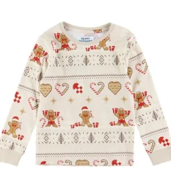 Jule-Sweater Nattøj*s Nattøj - 2-Delt - Christmas Cookie - Beige