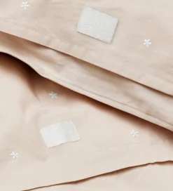 Juna Sengetøj*Sengetøj - Daisy - Junior - Sand/Hvid