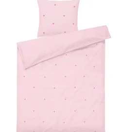Juna Sengetøj*Sengetøj - Daisy - Junior - Pink/Rød