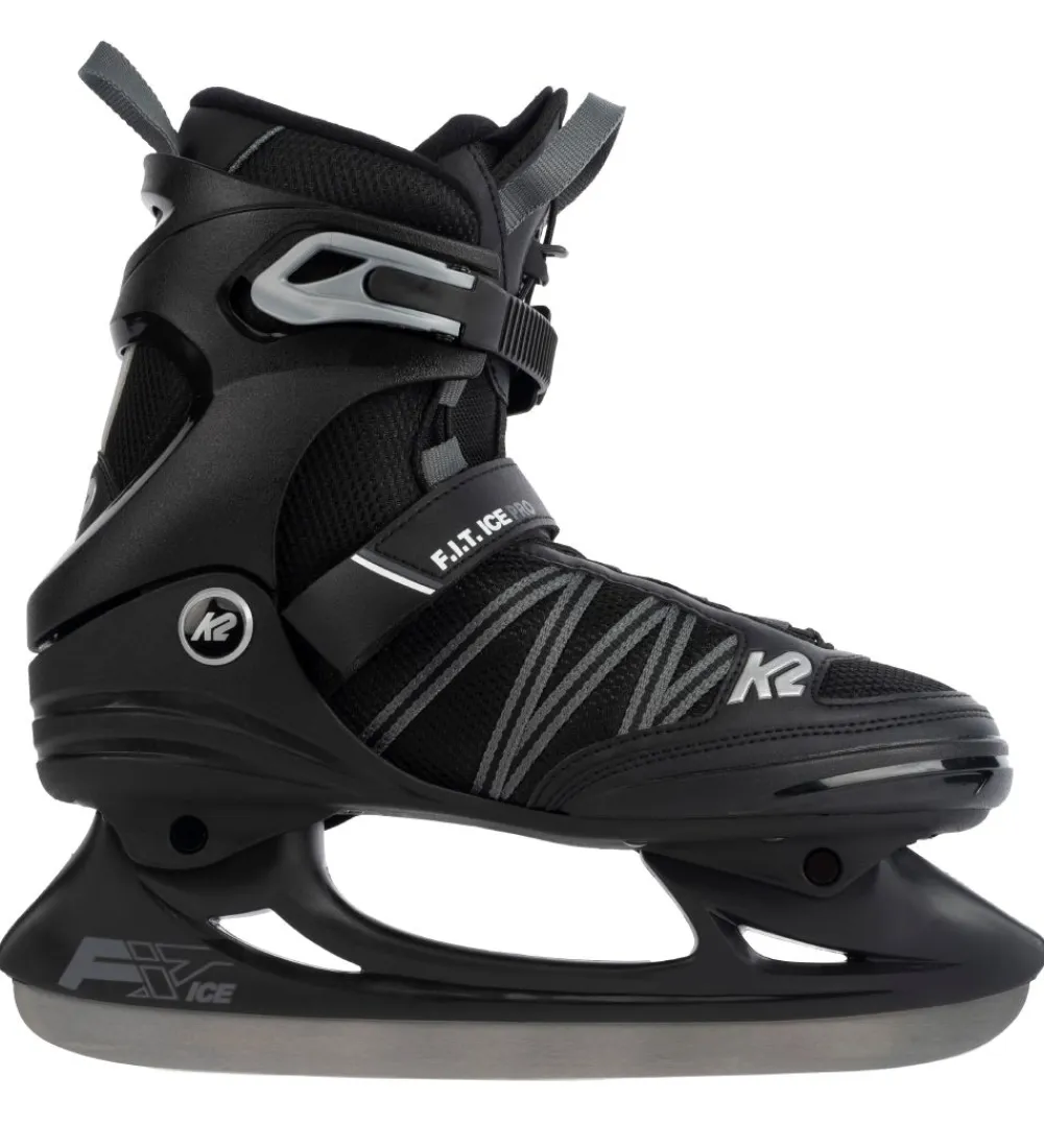 Skøjter-K2 Skøjter - F.I.T Ice Pro - Sort/Grå