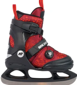 Skøjter-K2 Skøjter - Rink Raven Ice Boa - Sort/Rød