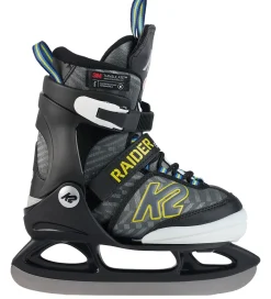 K2 Skøjter*Skøjter m. Lys - Raider Beam Ice - Grå/Sort