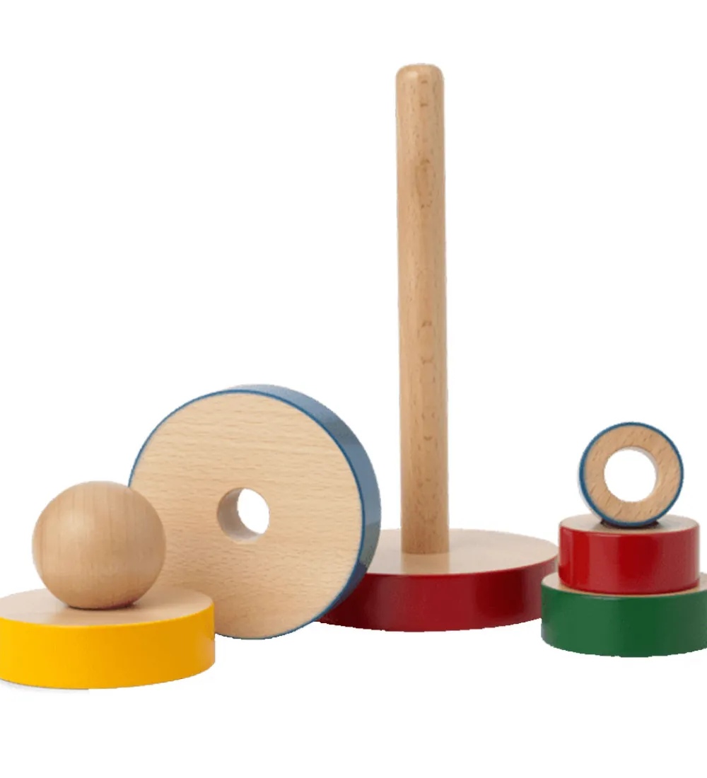 Stablelegetøj-Kay Bojesen Stabletårn - Træ - 22 cm - Multifarvet
