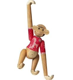 Pyntefigurer-Kay Bojesen Træfigur - Abe - DBU Herre 2024 - Mini - Teak/Limba