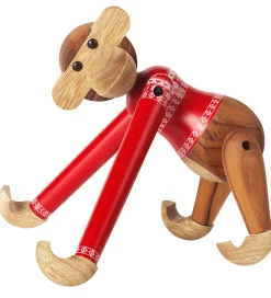 Kay Bojesen Pyntefigurer|Julepynt*Træfigur - Abe - Julesweater 2024 - Lille - Teak/Lim