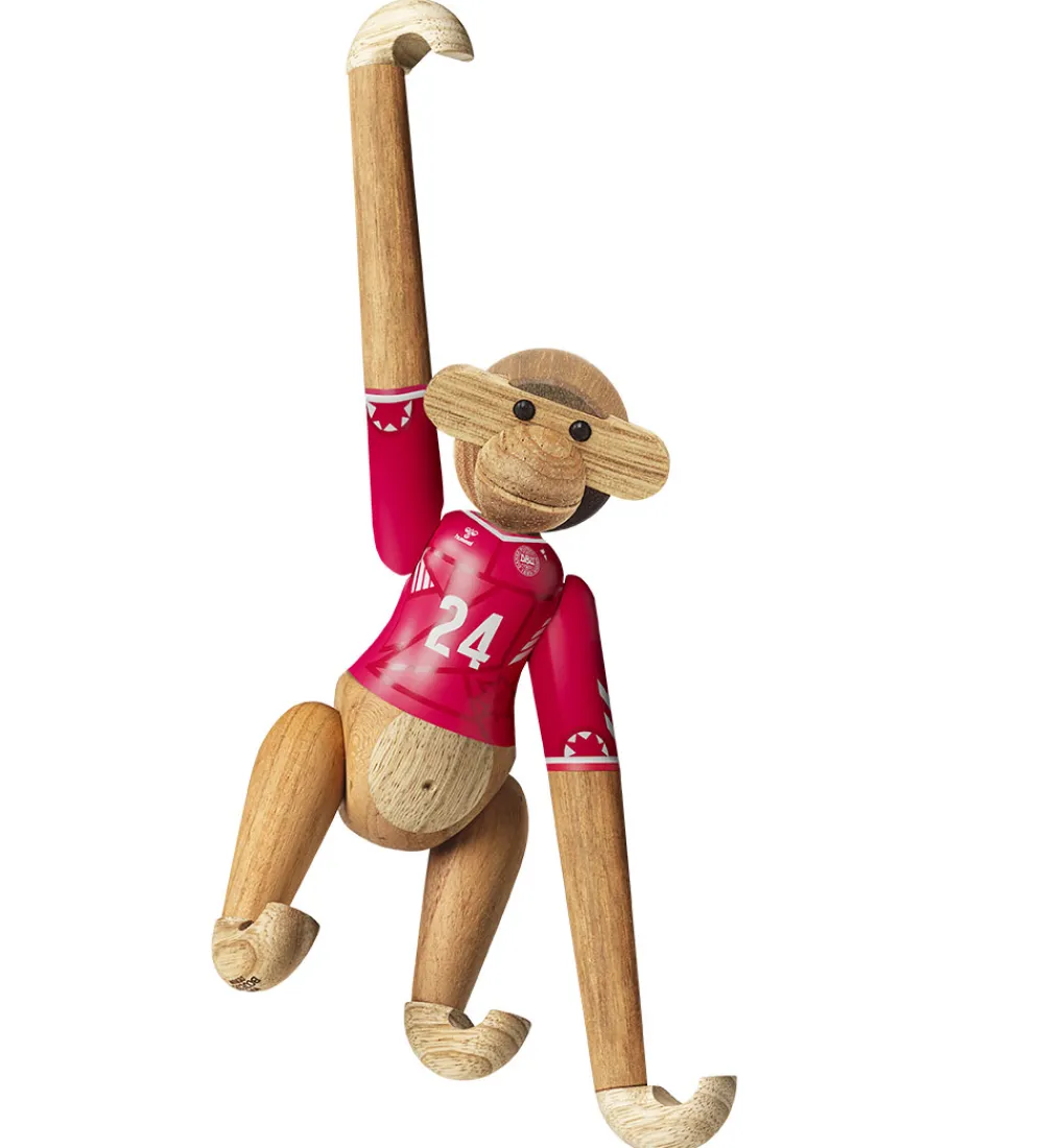 Pyntefigurer-Kay Bojesen Træfigur - Abe - DBU Kvinde 2024 - Mini - Teak/Limba
