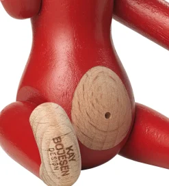 Kay Bojesen Pyntefigurer*Træfigur - Abe - 9,5 cm - Vintage - Mini - Rød