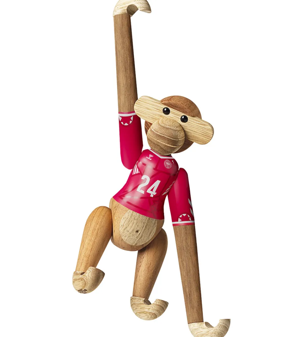 Pyntefigurer-Kay Bojesen Træfigur - Abe - DBU Kvinde 2024 - Lille - Teak/Limb