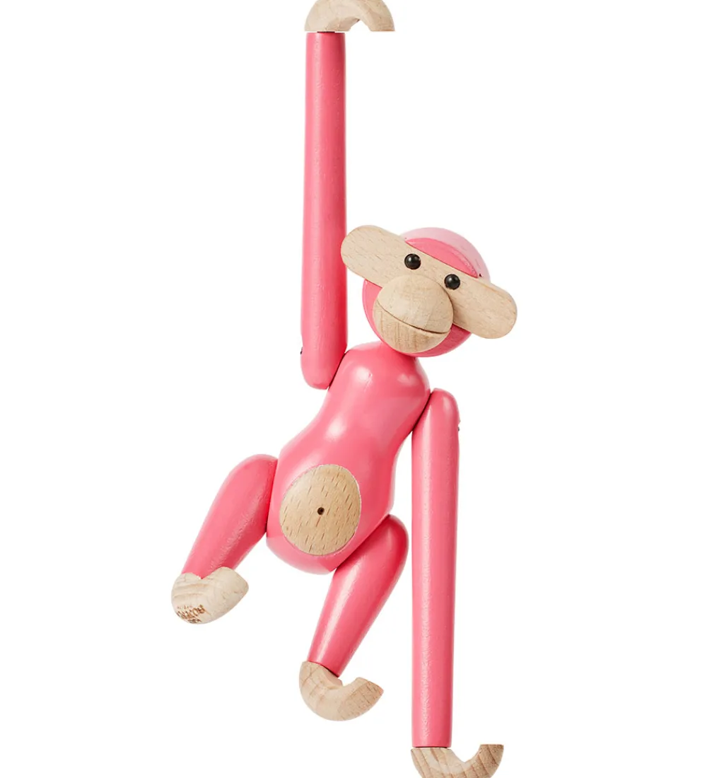 Pyntefigurer|Dekoration-Kay Bojesen Træfigur - Abe - Mini - Pink