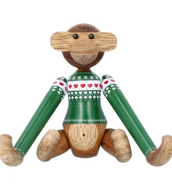 Pyntefigurer|Julepynt-Kay Bojesen Træfigur - Abe Julesweater 2025 - Mini Grøn