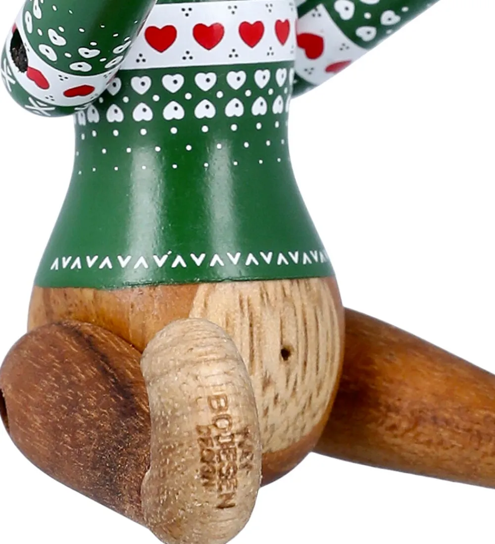 Pyntefigurer|Julepynt-Kay Bojesen Træfigur - Abe Julesweater 2025 - Mini Grøn