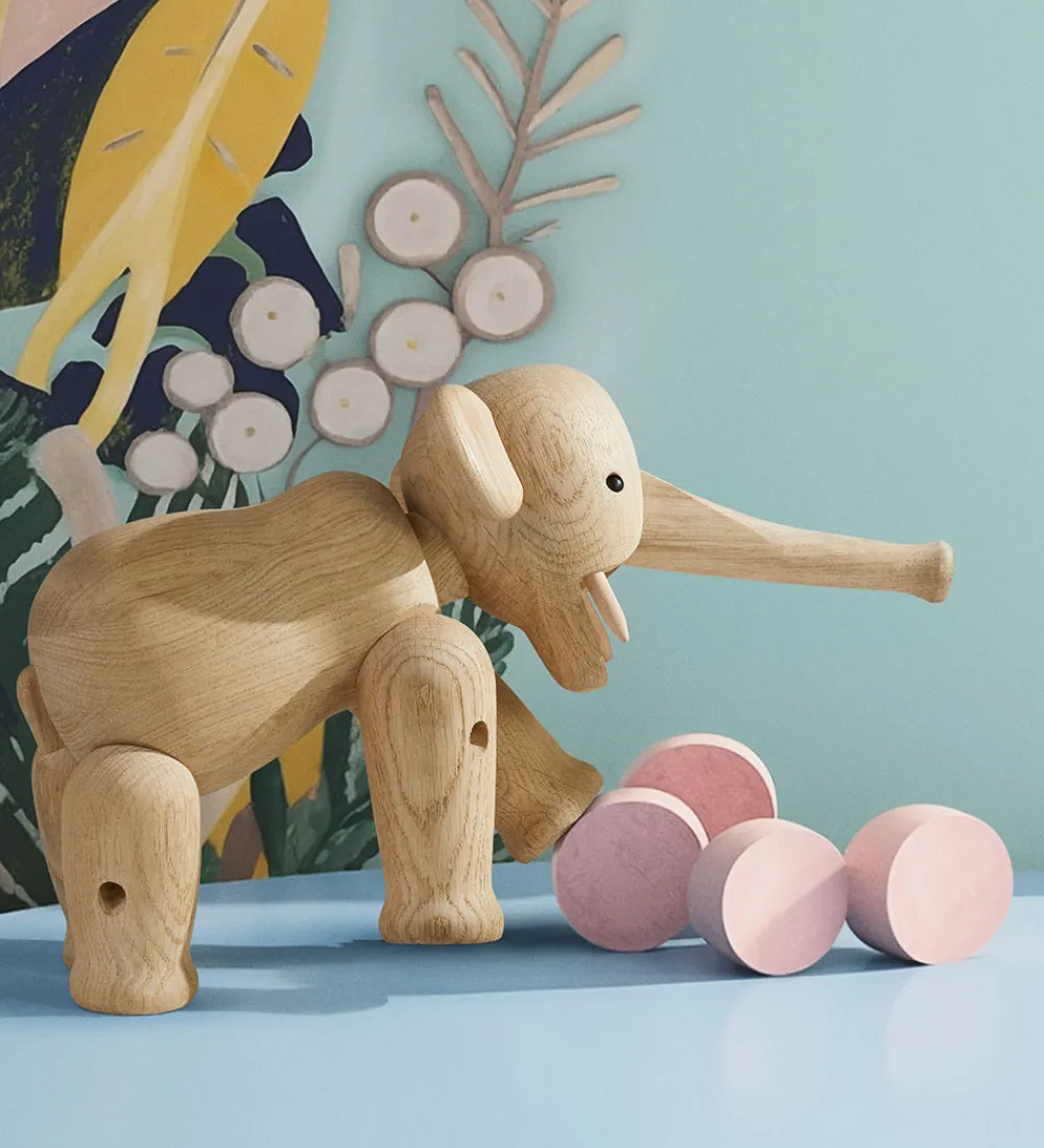 Kay Bojesen Pyntefigurer*Træfigur - Elefant - Stor - 22 cm - Eg