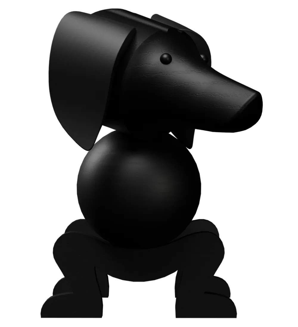 Pyntefigurer-Kay Bojesen Træfigur - Gravhund - Mellem - Mørk Bejdset Eg