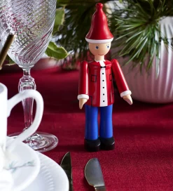 Pyntefigurer|Julepynt-Kay Bojesen træfigur - Jule Ole 17,5 cm - Rød/Blå/Hvid