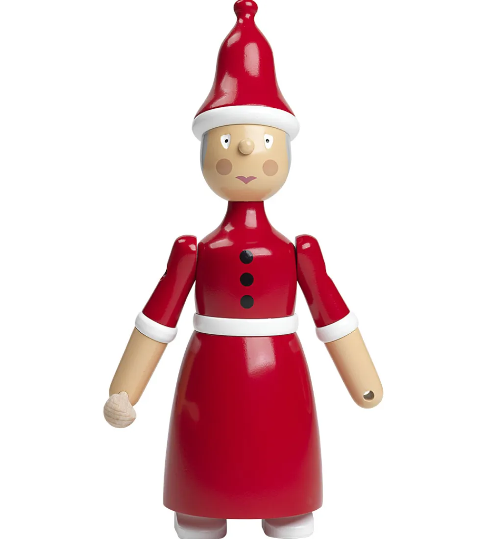 Pyntefigurer|Julepynt-Kay Bojesen Træfigur - Nissemor - 20 cm - Rød/Hvid