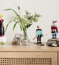 Pyntefigurer|Julepynt-Kay Bojesen Træfigur - Skiløber Datti - Pige 15,5 cm - Blå/Multi