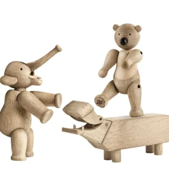 Kay Bojesen Pyntefigurer*Træfigurer - Sampak Liliput - 3 pak - Eg